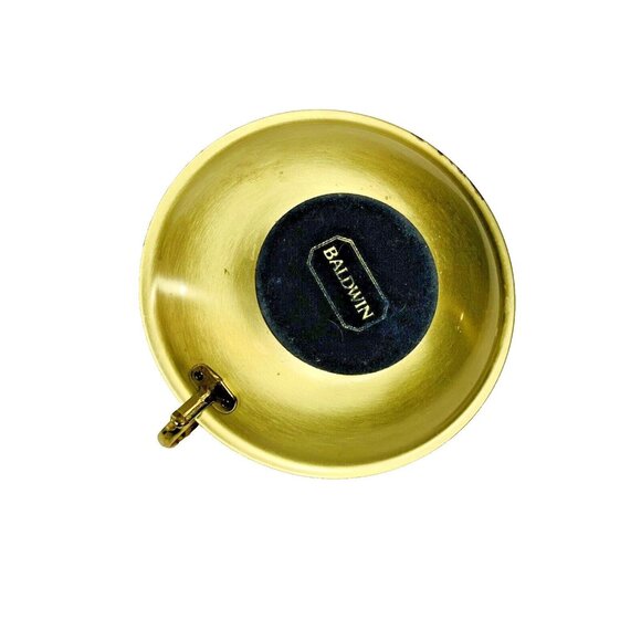 Baldwin Solid Brass Maid Chamberstick Candlestick Candle Holder Vintage Patina - Picture 5 of 14